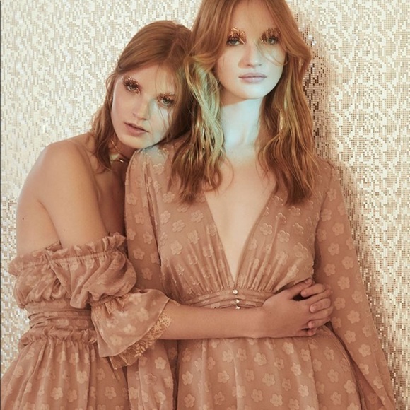 🍋 For Love & Lemons Modern Love Honey Dress Nude - Picture 4 of 4